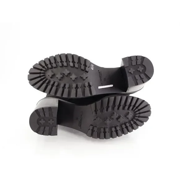 La Canadienne Parkera Waterproof Lug Boot Womens 8.5 Black Suede Lace Up Bootie